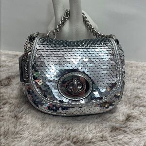 Coach Limited Edition ‘Poppy’ Sequin Mini Pouch